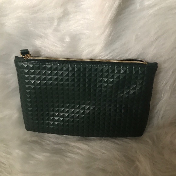Green textured Ipsy Luxe makeup bag - Picture 2 of 2